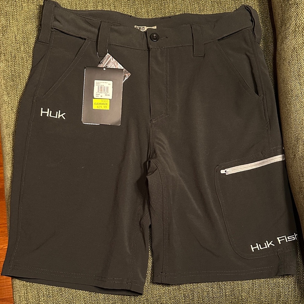 Huk Men's Black Athletic Shorts